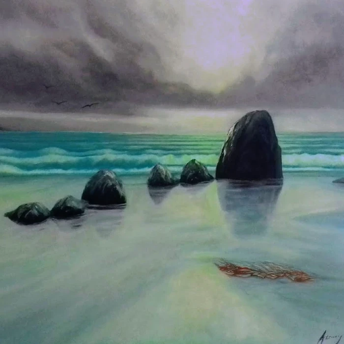 PLAYA BLANCA PN LLANOS DE CHALLE.Oleo 1x1